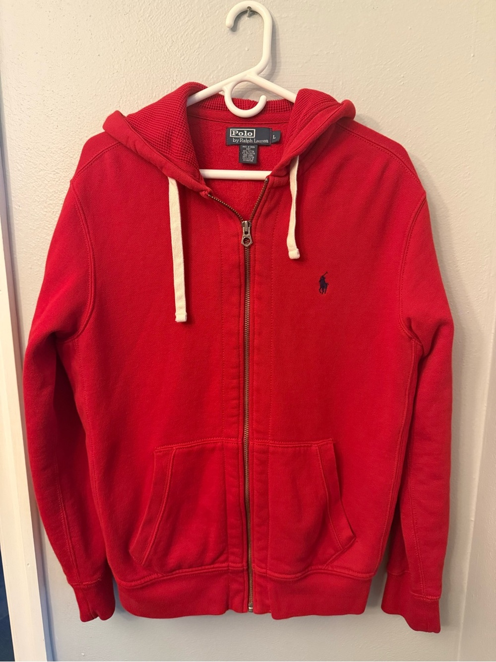 POLO Ralph Lauren Red Zip-up Hoodie